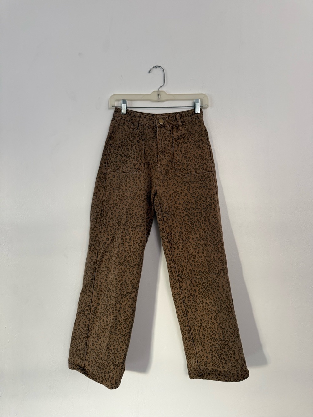 Altar'd State Brown Leopard Corduroy Pants